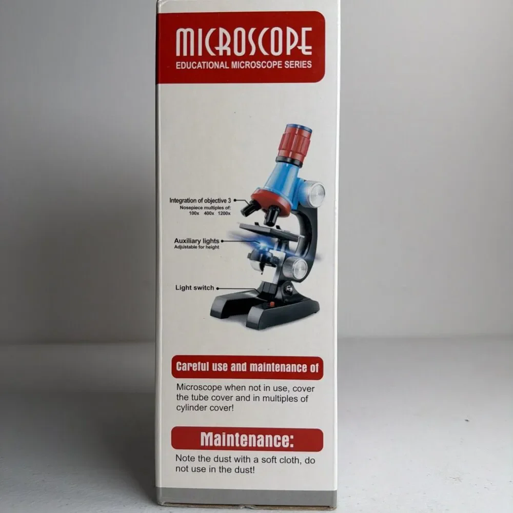 PBOX Microscope Educational  Microscope Series Science Beginners Microscope New
